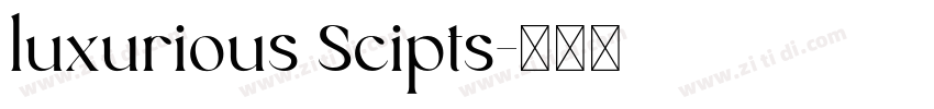 luxurious Scipts字体转换